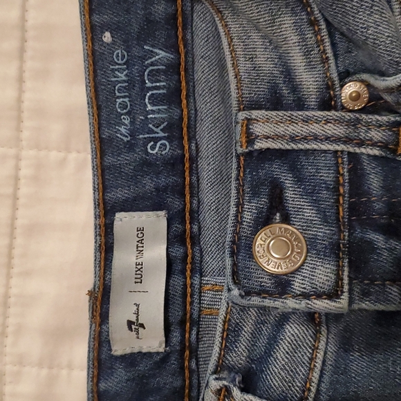 7 For All Mankind Girls Ankle Skinny Jeans - Picture 4 of 7